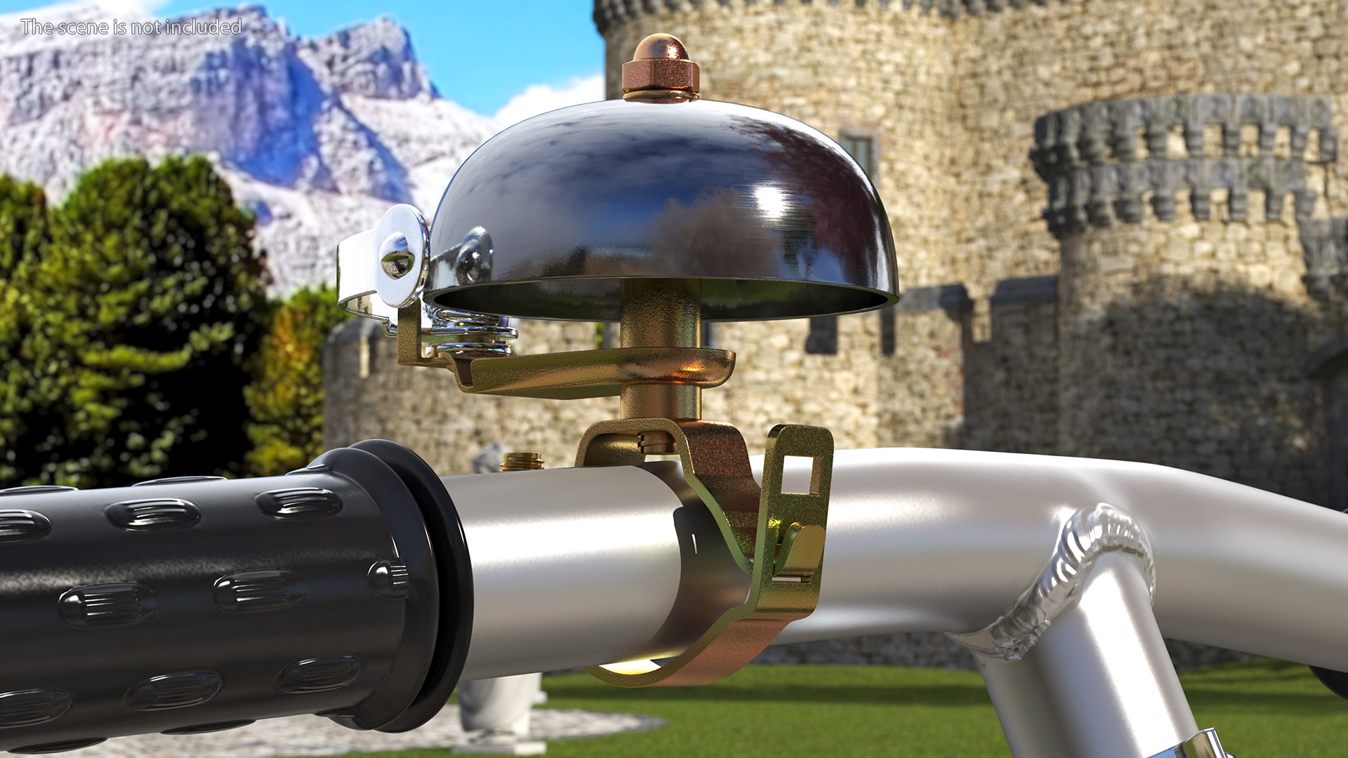 Vintage Bicycle Bell with Spring Hammer 3D model