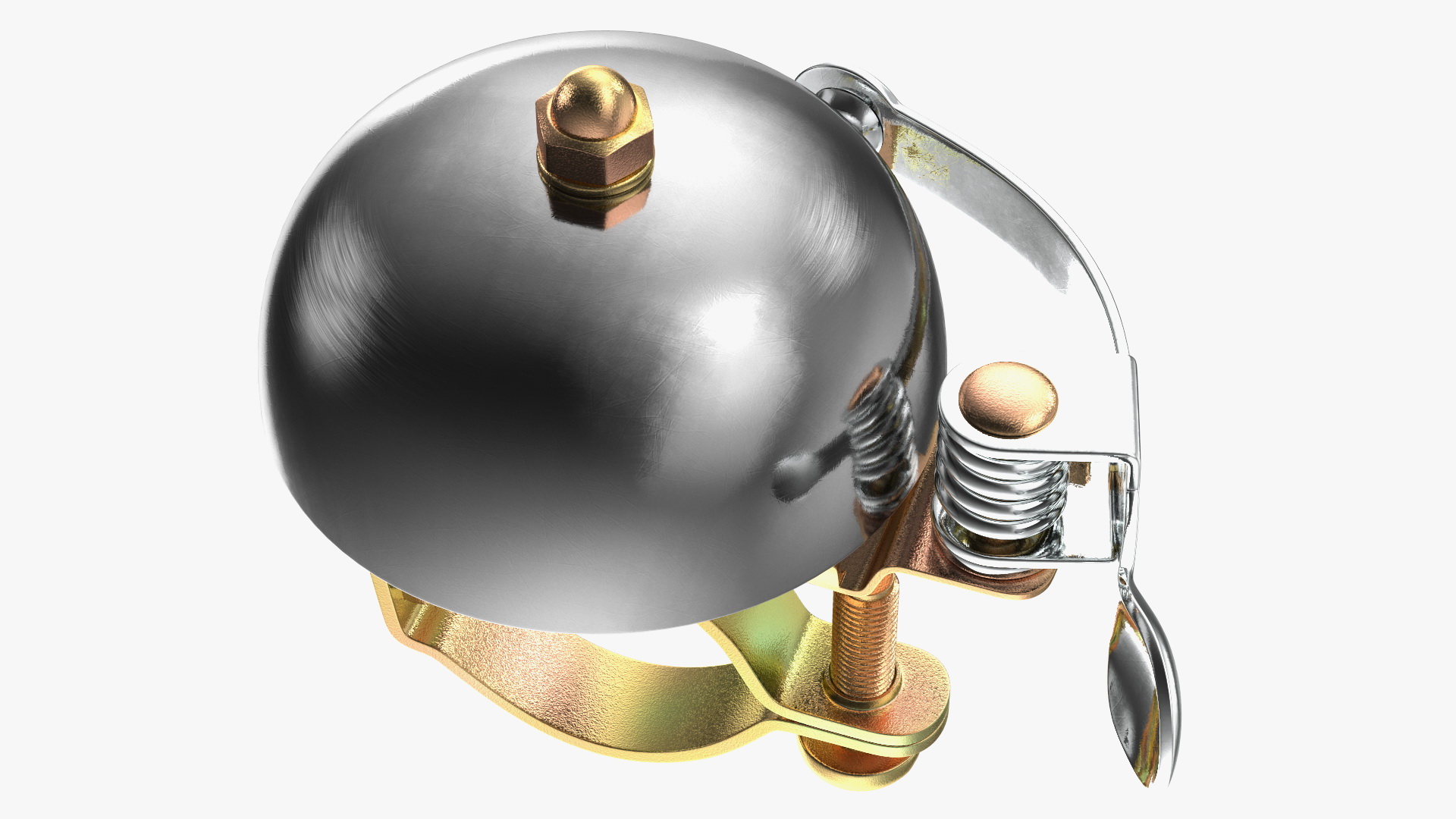 Vintage Bicycle Bell with Spring Hammer 3D model