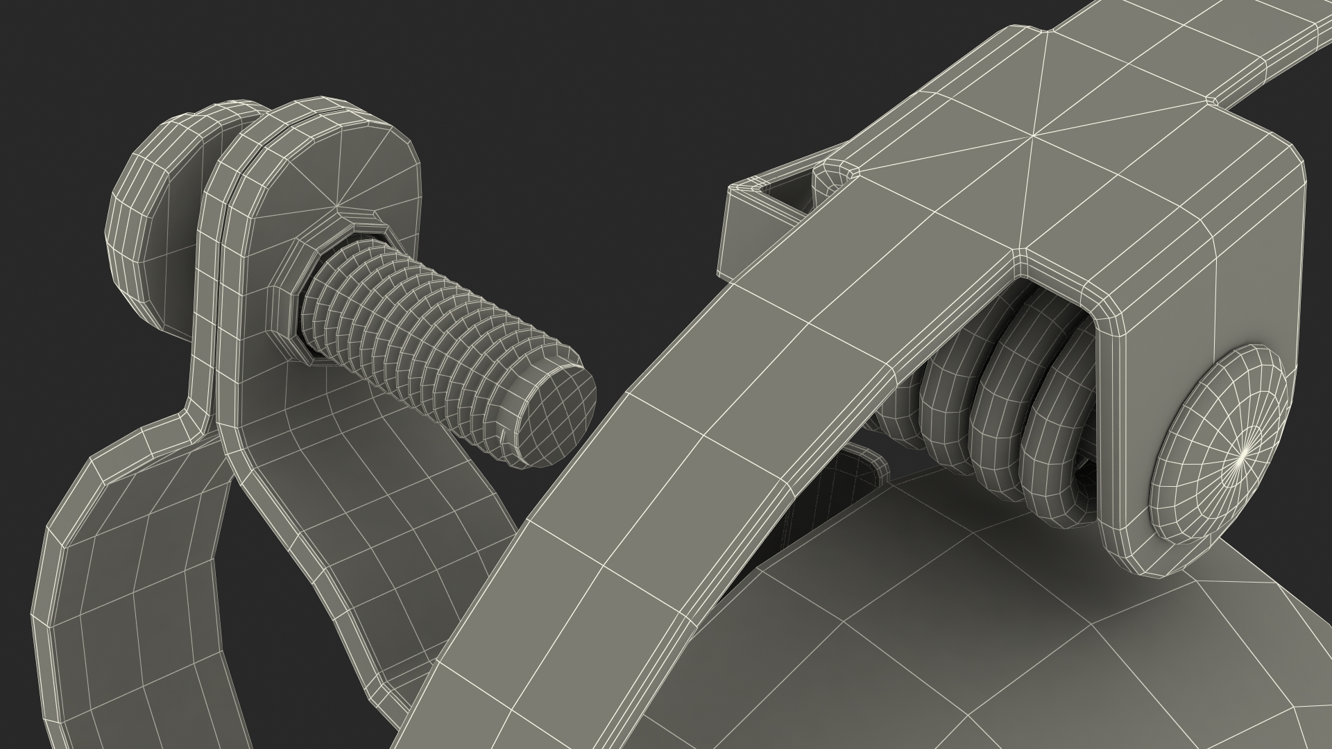 Vintage Bicycle Bell with Spring Hammer 3D model