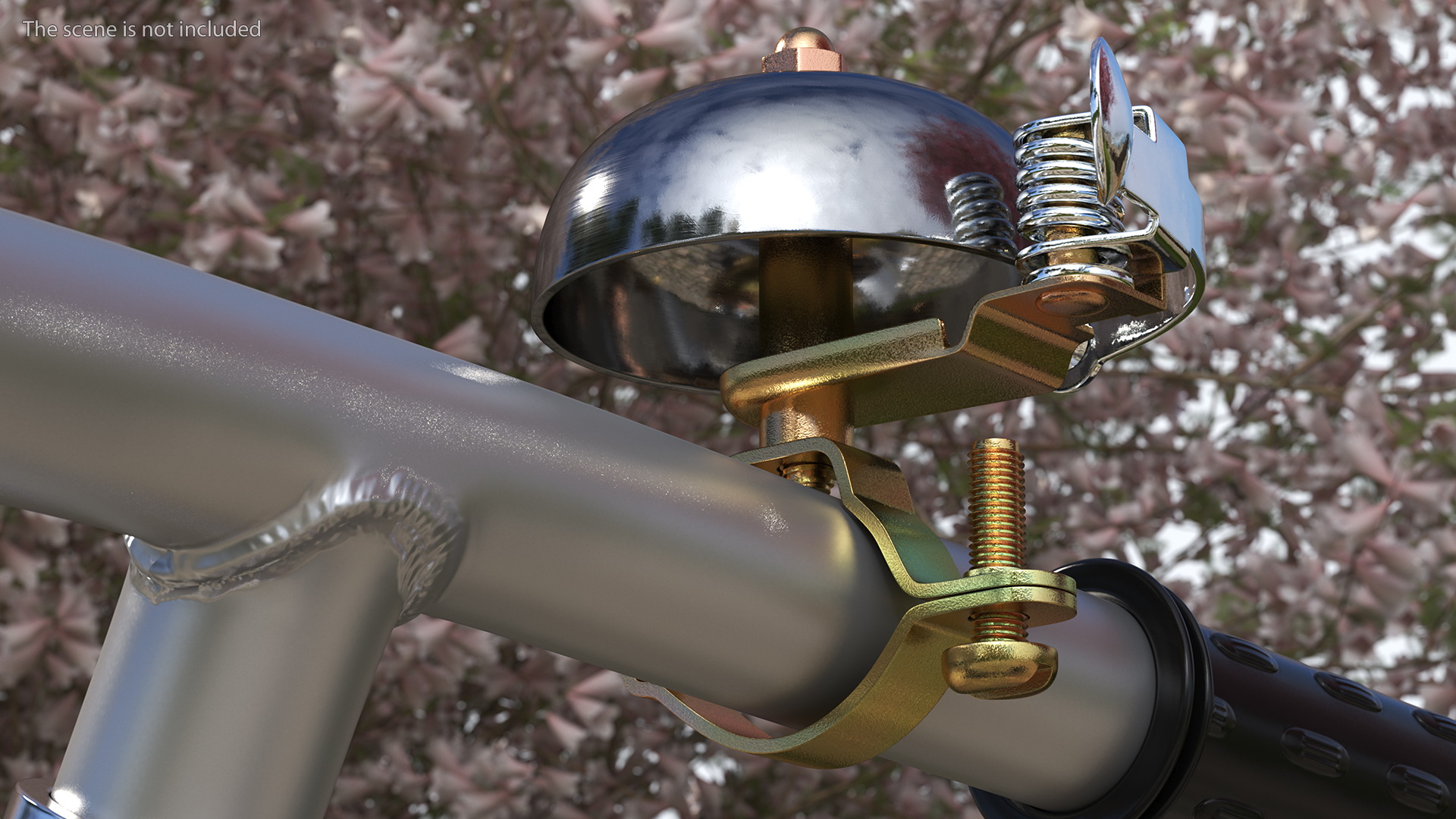Vintage Bicycle Bell with Spring Hammer 3D model