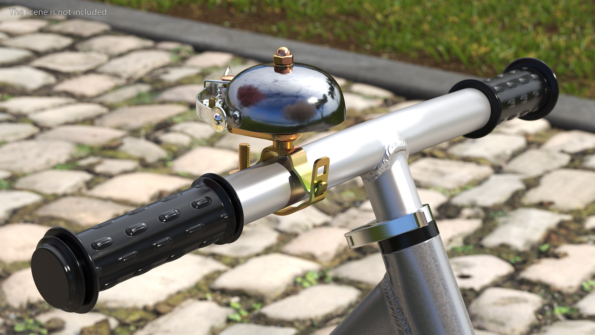 Vintage Bicycle Bell with Spring Hammer 3D model