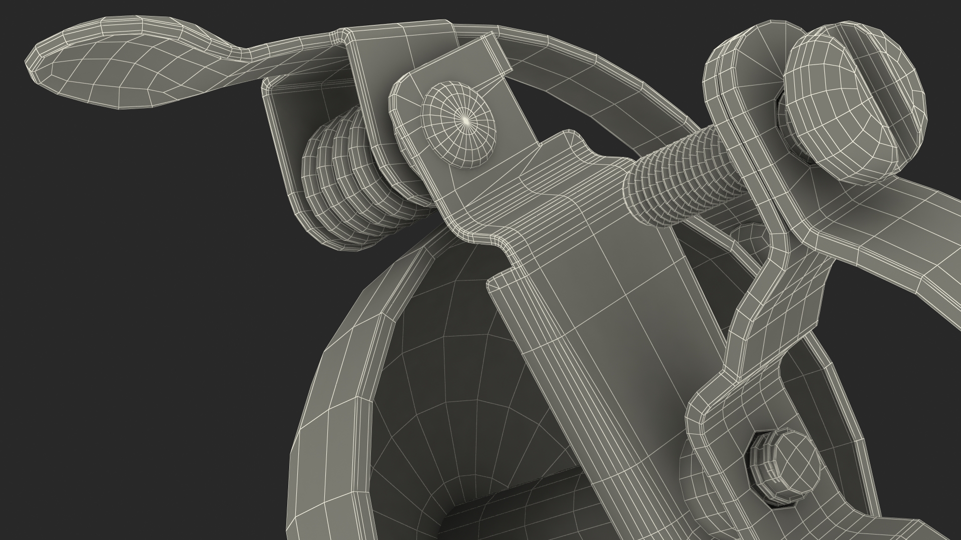 Vintage Bicycle Bell with Spring Hammer 3D model