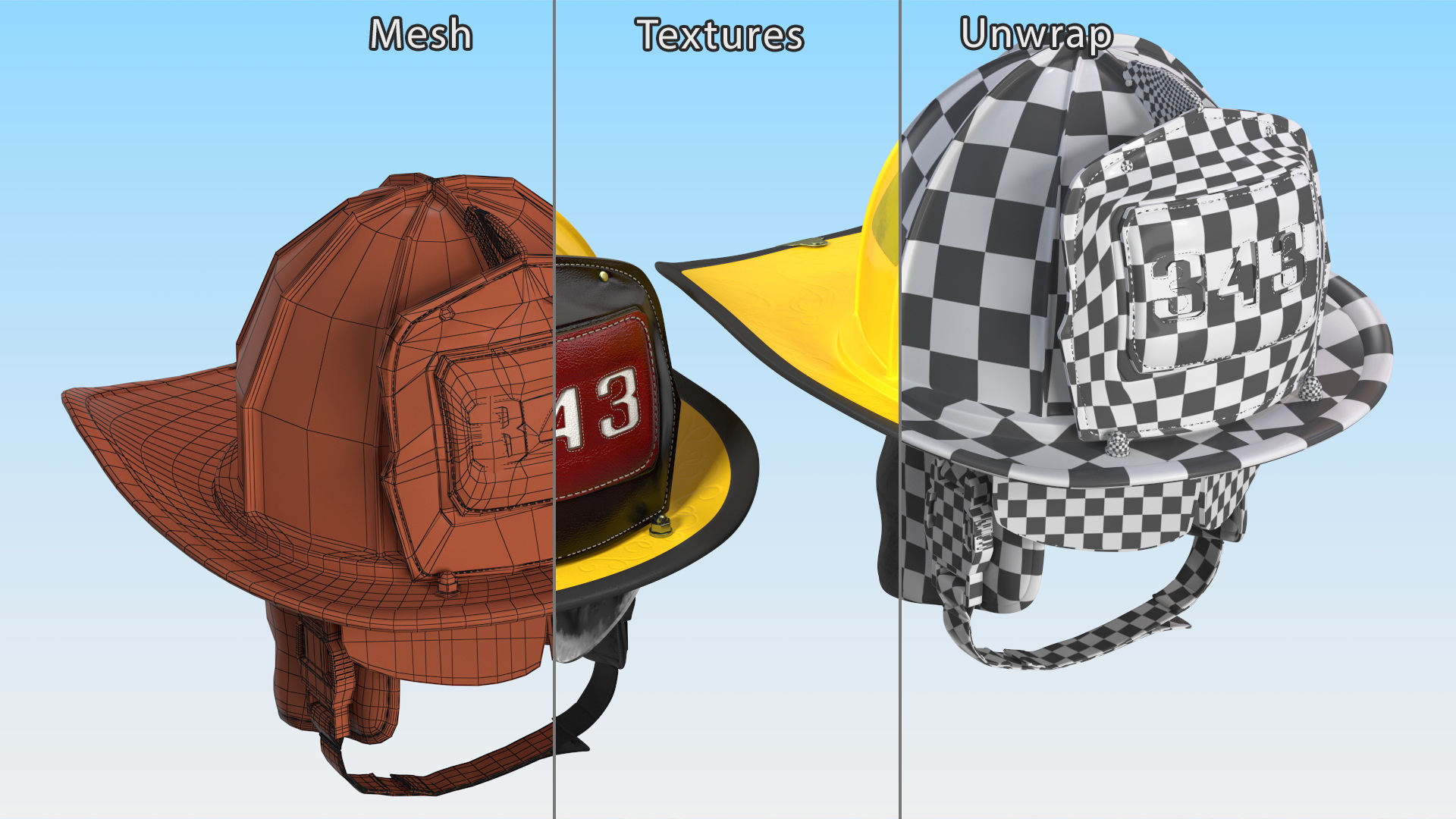 3D model Firefighter Safety Helmet