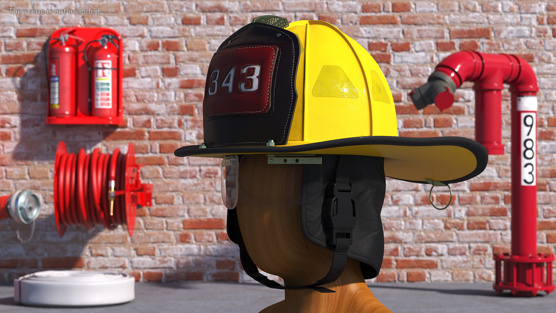 3D model Firefighter Safety Helmet