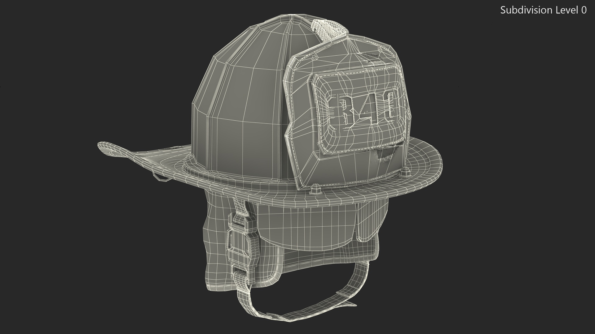 3D model Firefighter Safety Helmet