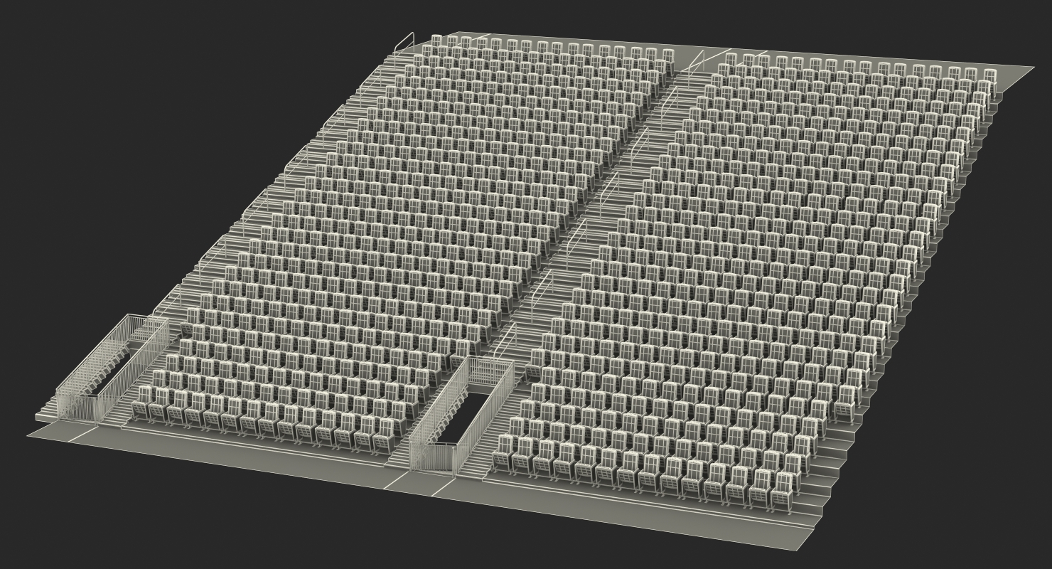 3D model Tribunes