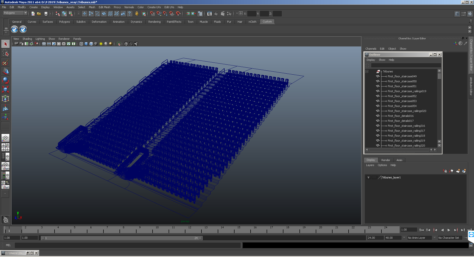 3D model Tribunes