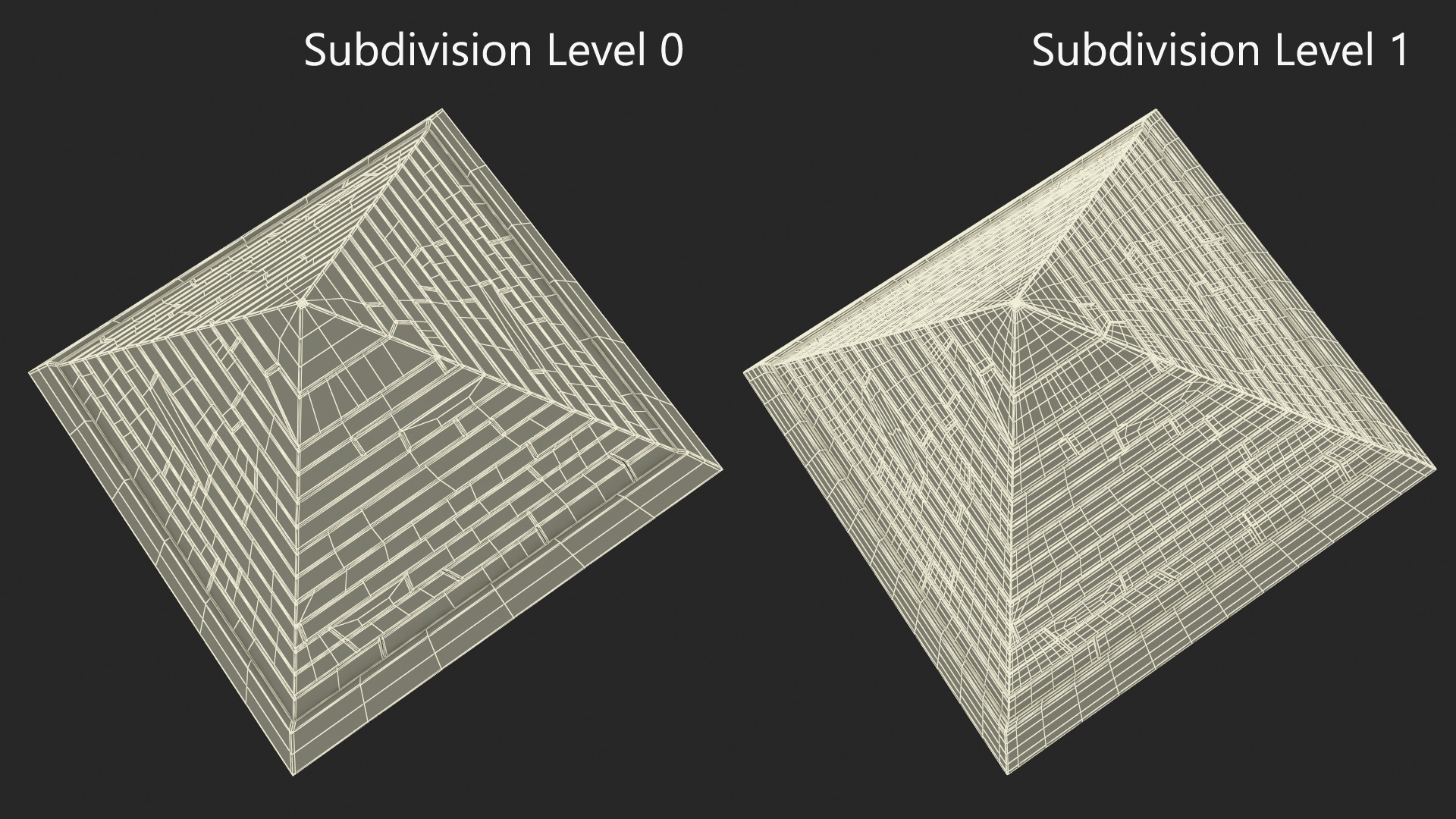 Crystal Pyramid Puzzle Blue 3D