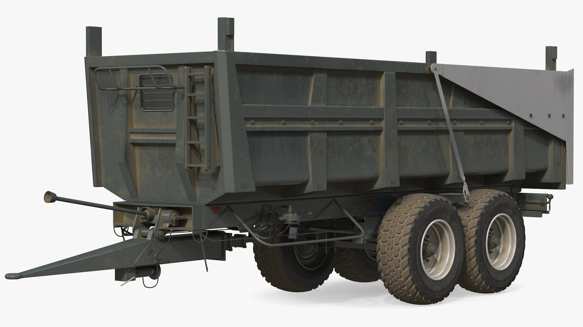 3D Body Tipper Trailer Rigged