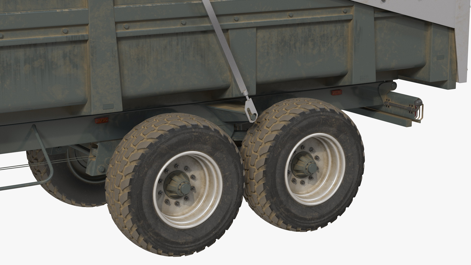 3D Body Tipper Trailer Rigged