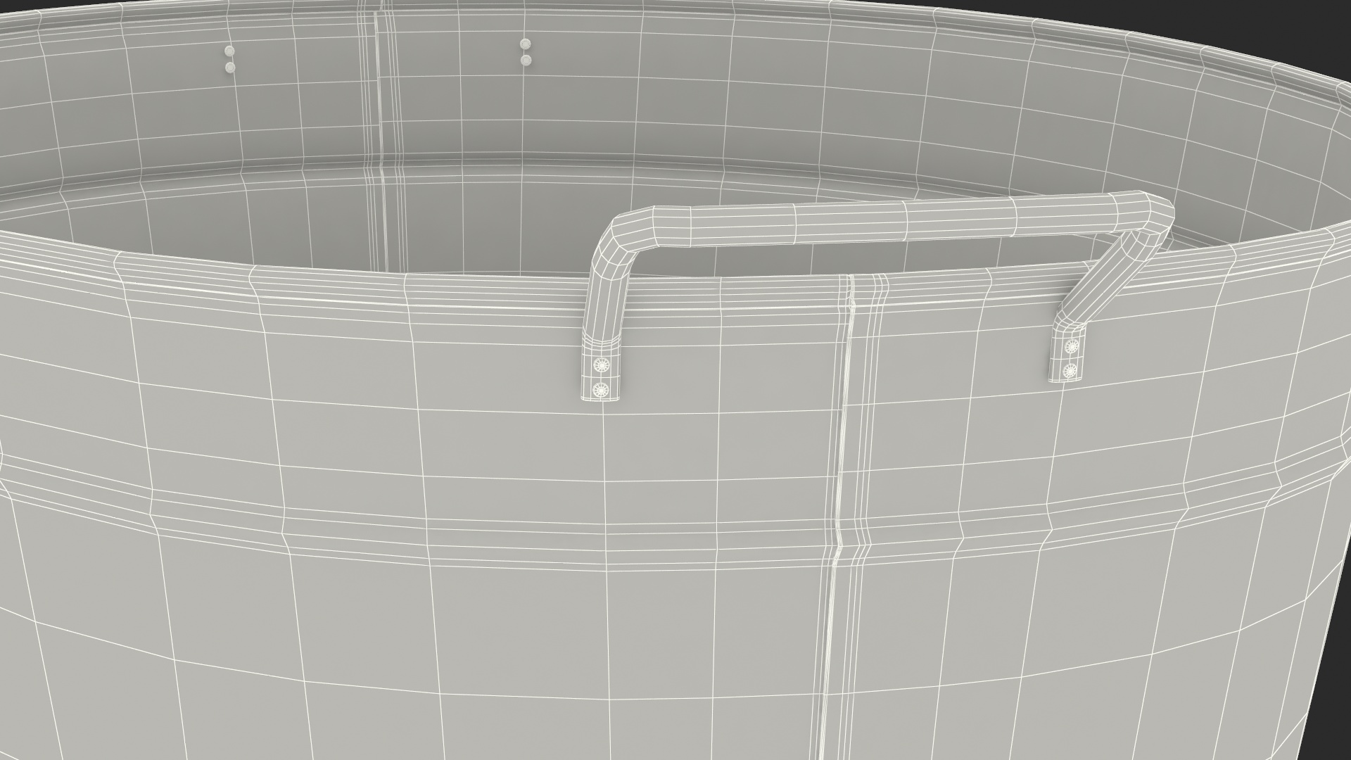 3D Large Galvanized Steel Oval Tub