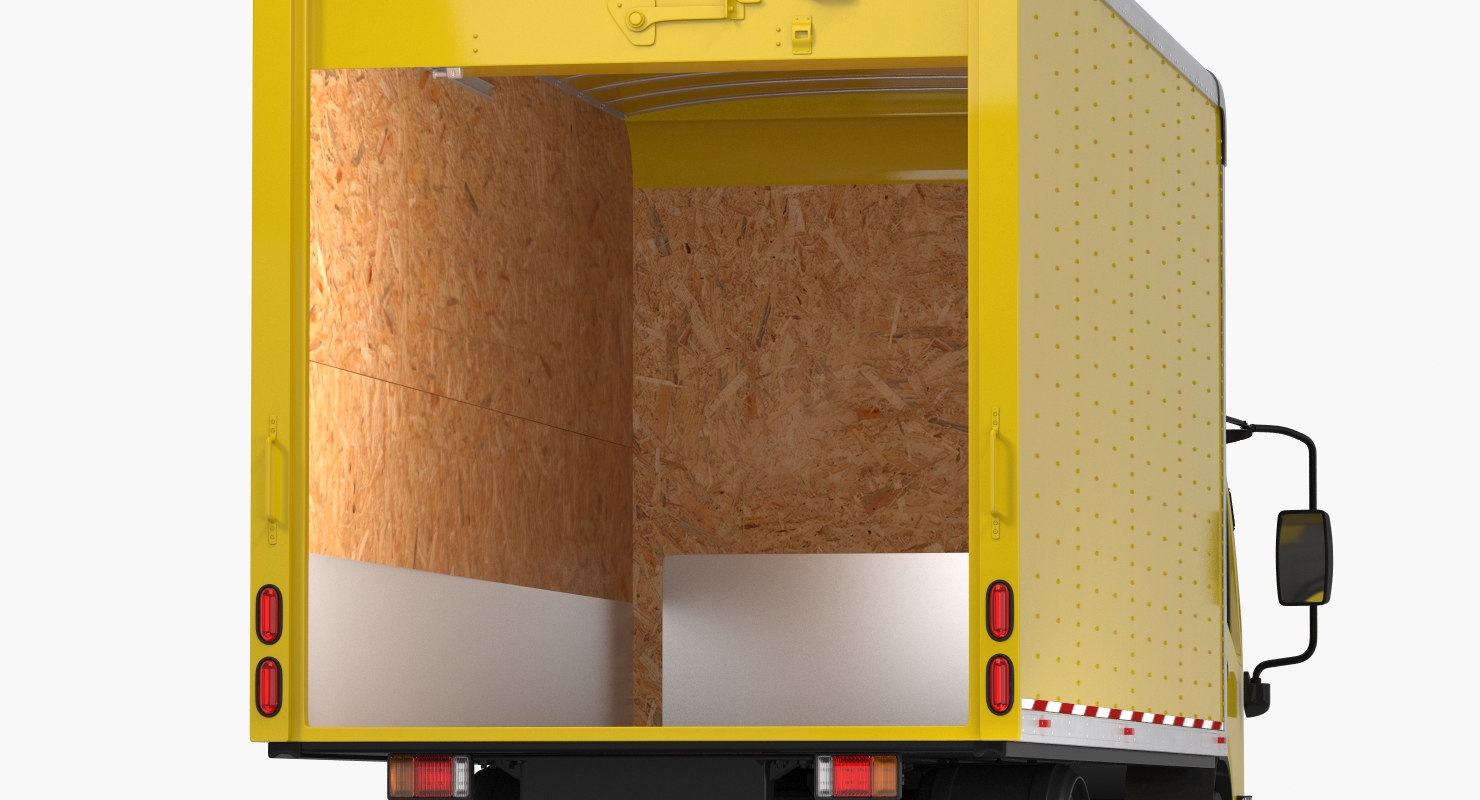 3D Box Truck Generic Simple Interior model