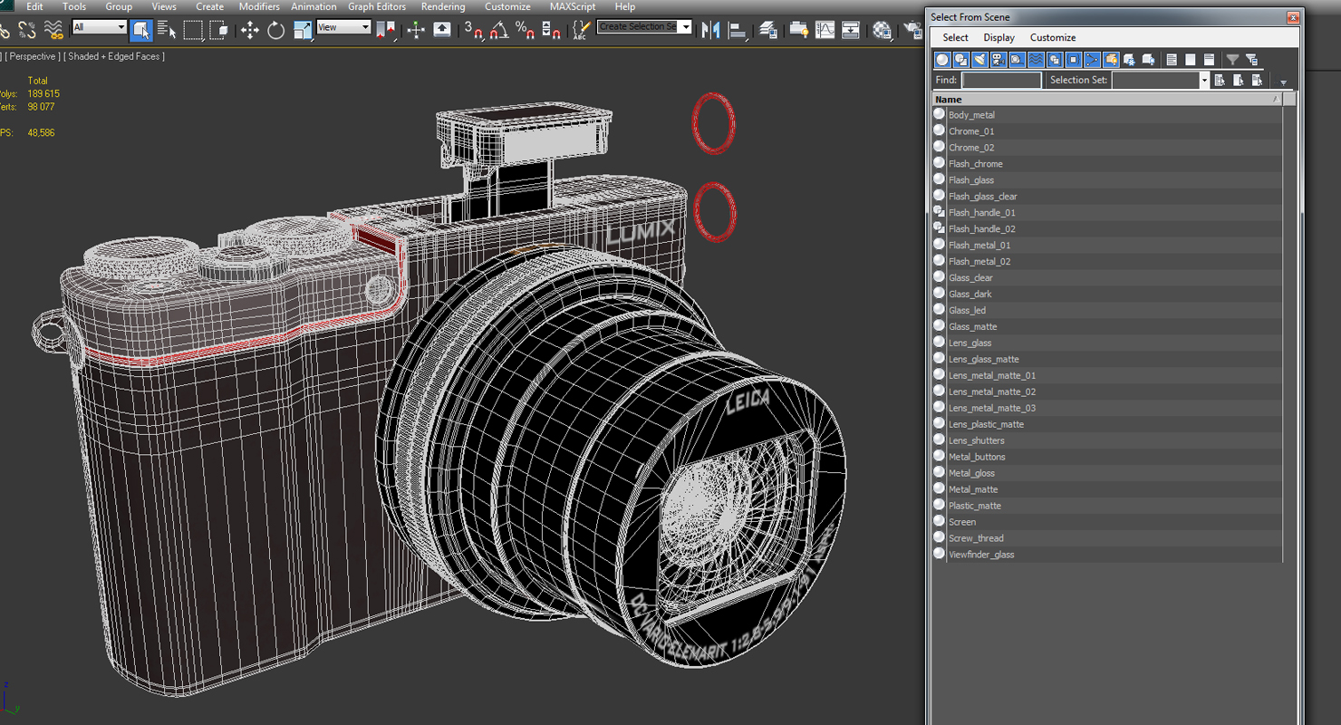 3D model Digital Camera Panasonic ZS100