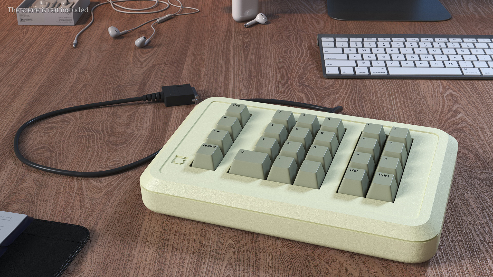 Vintage Numeric Keypad Peripheral Apple 3D model