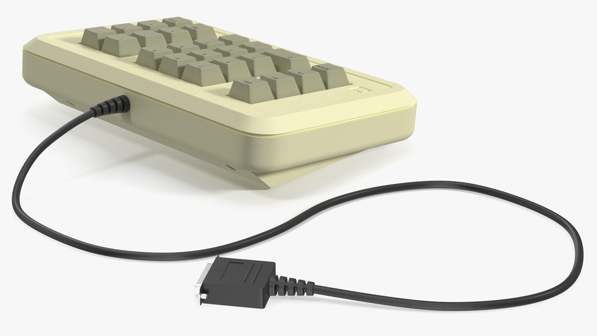 Vintage Numeric Keypad Peripheral Apple 3D model