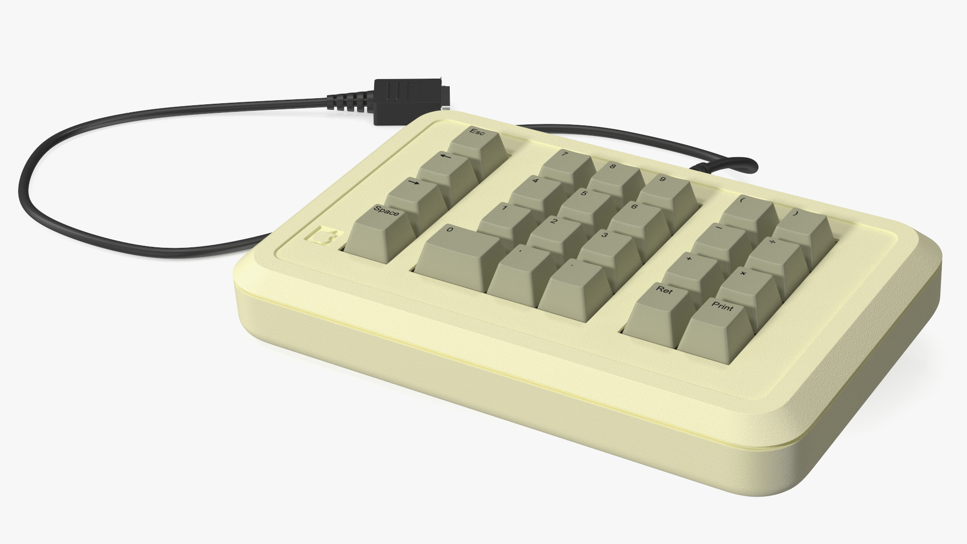 Vintage Numeric Keypad Peripheral Apple 3D model