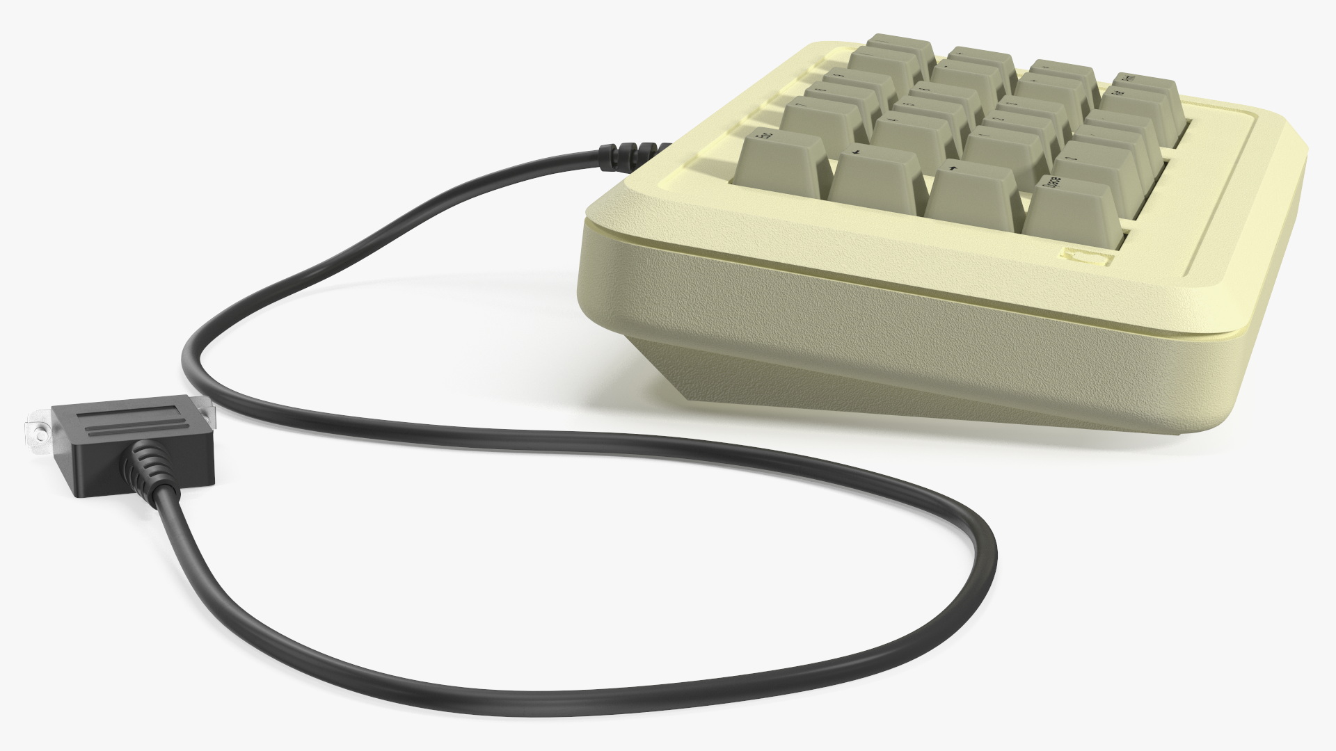 Vintage Numeric Keypad Peripheral Apple 3D model
