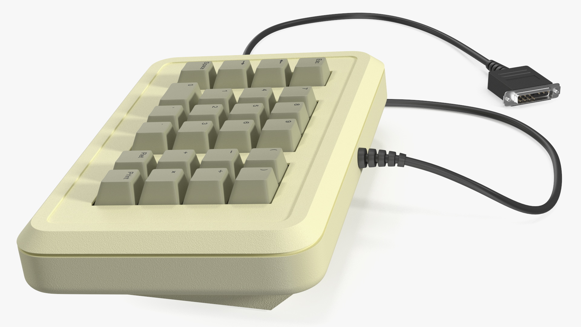 Vintage Numeric Keypad Peripheral Apple 3D model