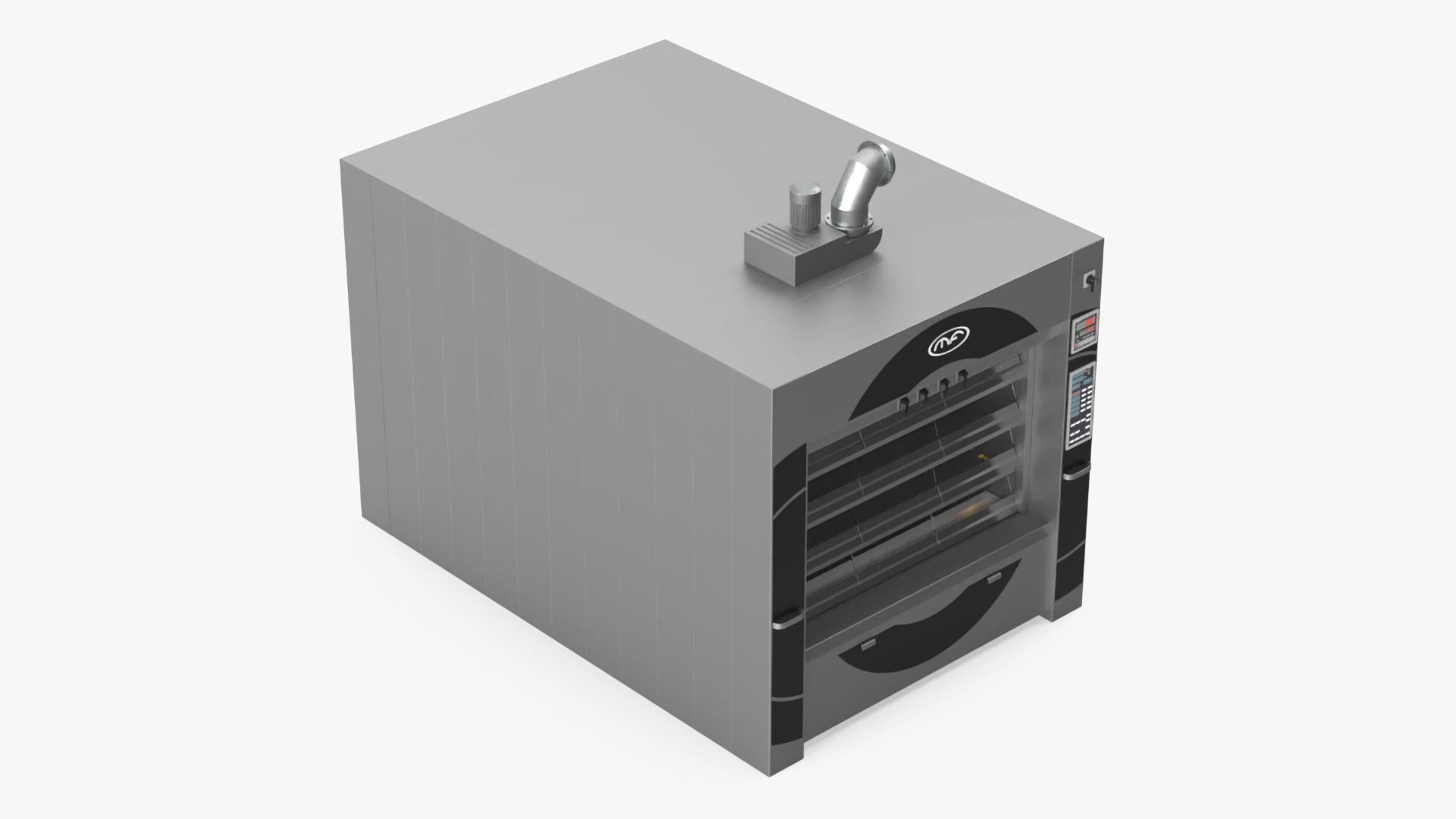 Steam Deck Oven Mondial Forni with Buns 3D model