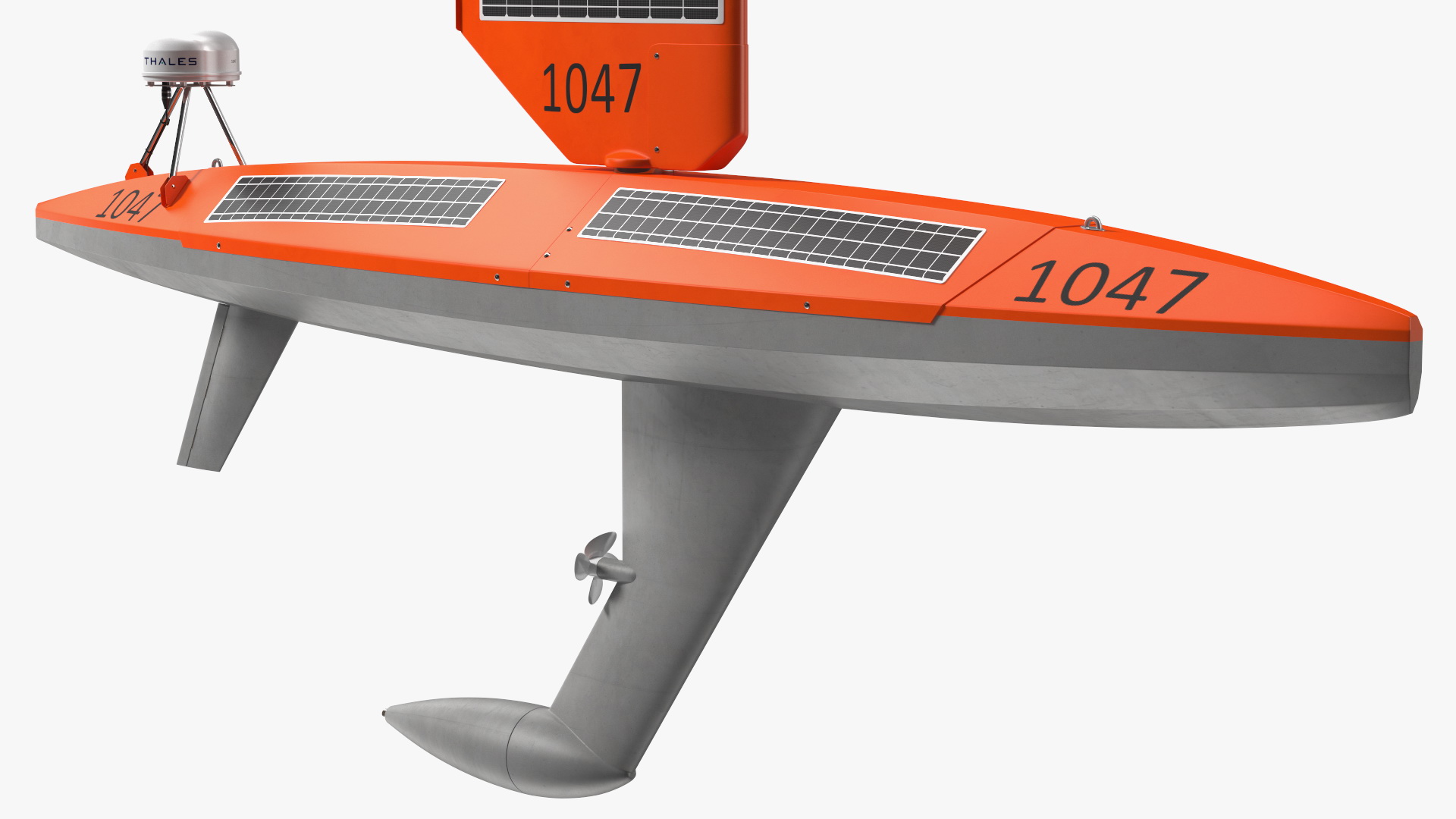 3D Saildrone Uncrewed Surface Vehicle Rigged