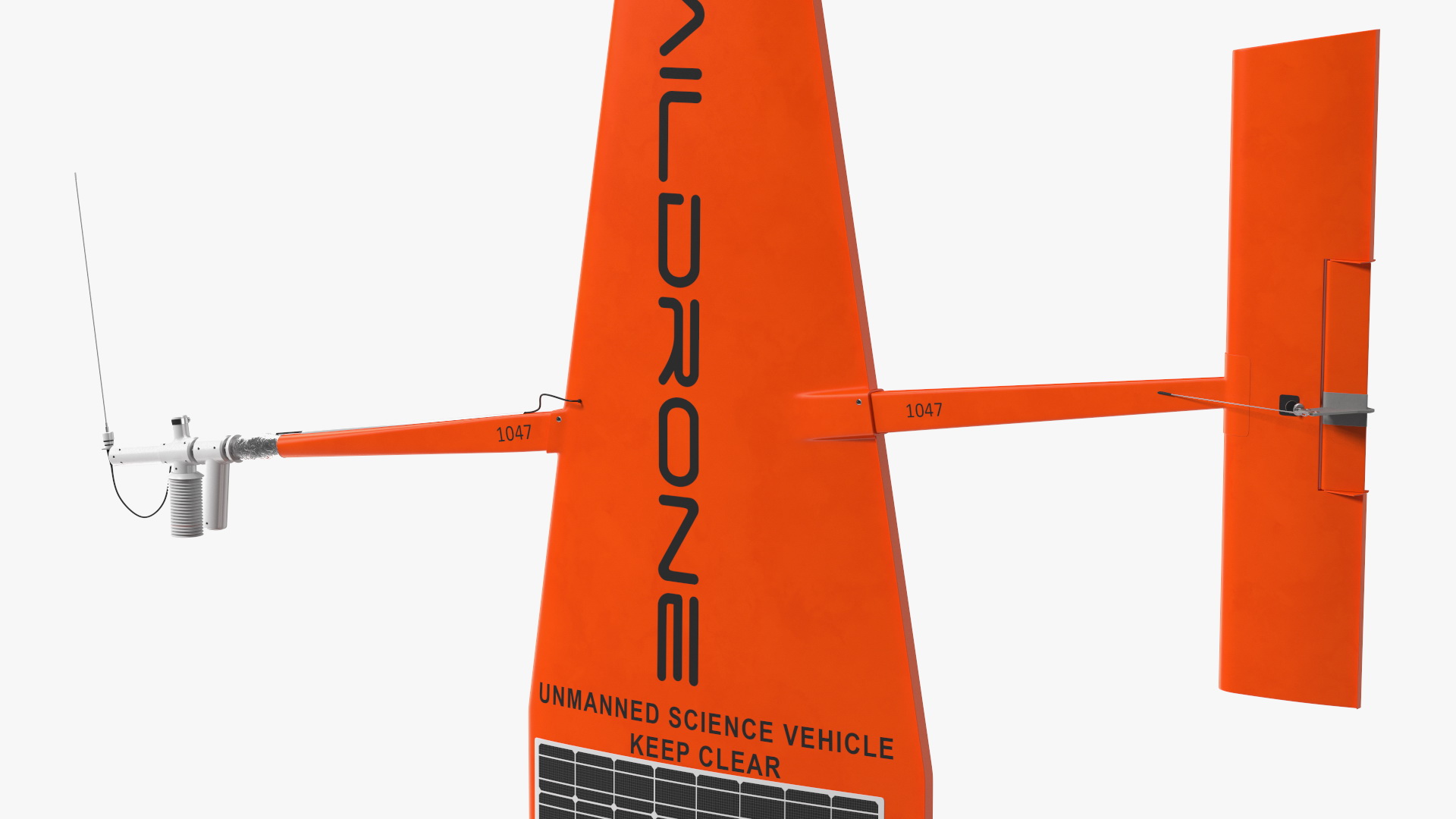 3D Saildrone Uncrewed Surface Vehicle Rigged