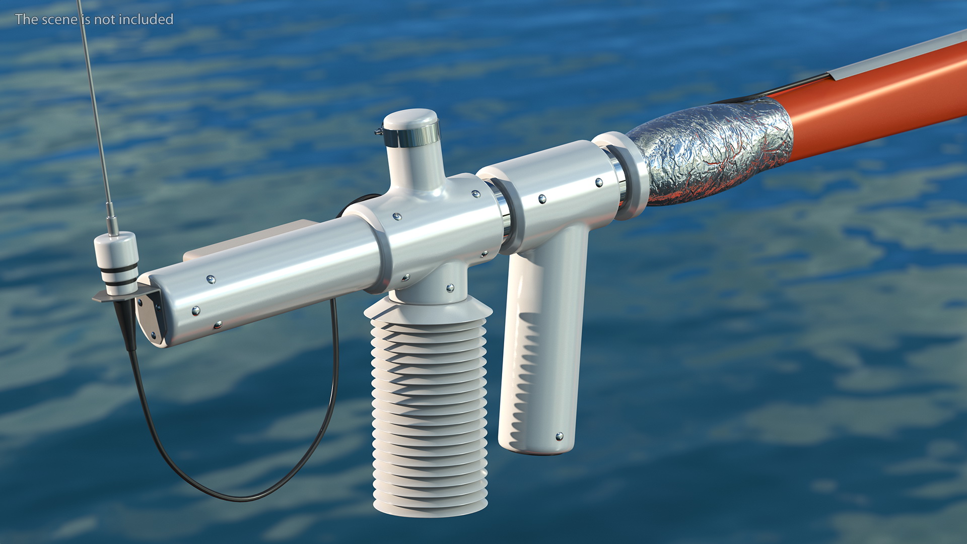 3D Saildrone Uncrewed Surface Vehicle Rigged