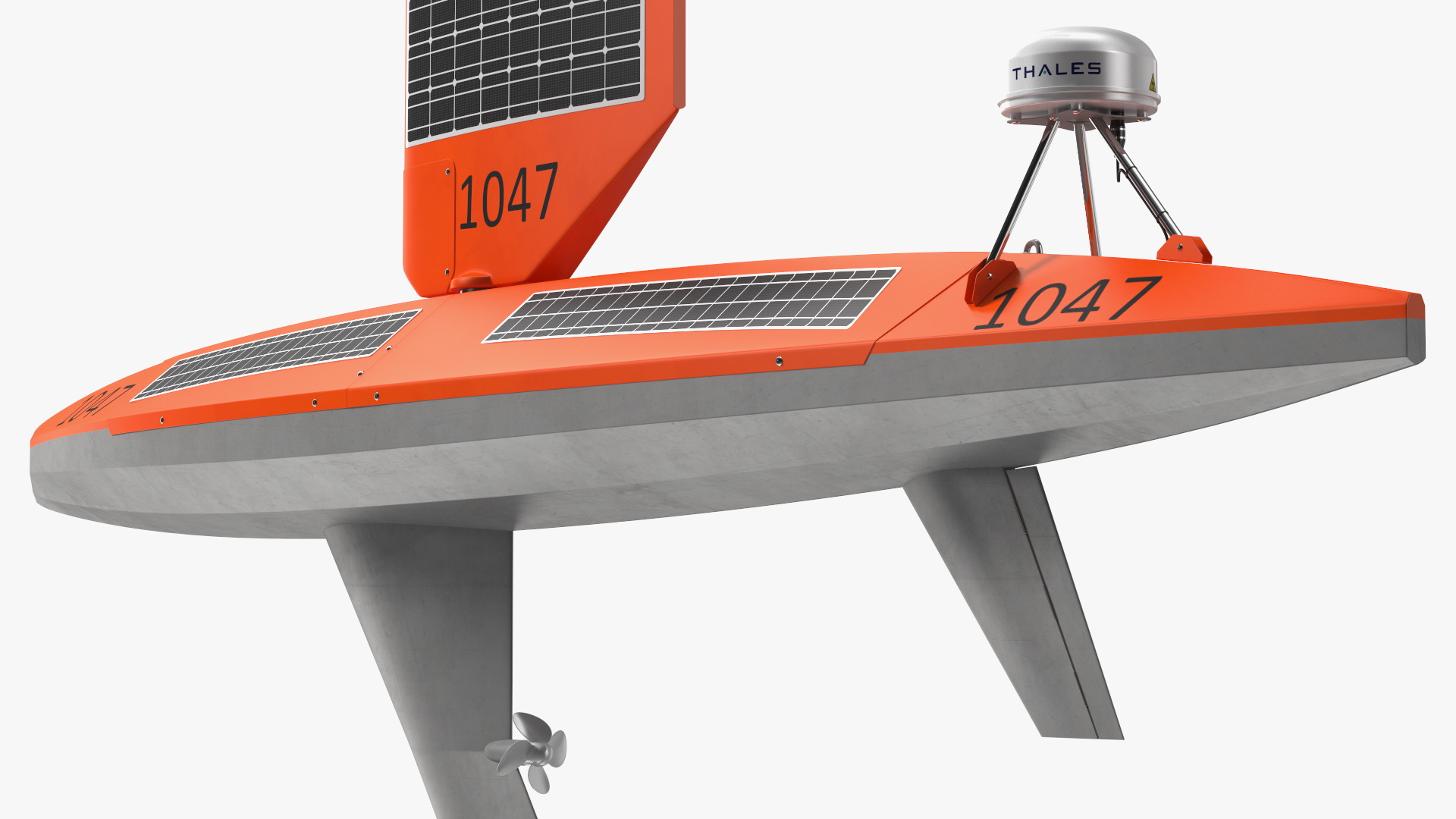 3D Saildrone Uncrewed Surface Vehicle Rigged