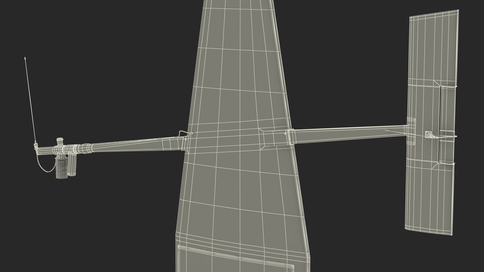 3D Saildrone Uncrewed Surface Vehicle Rigged