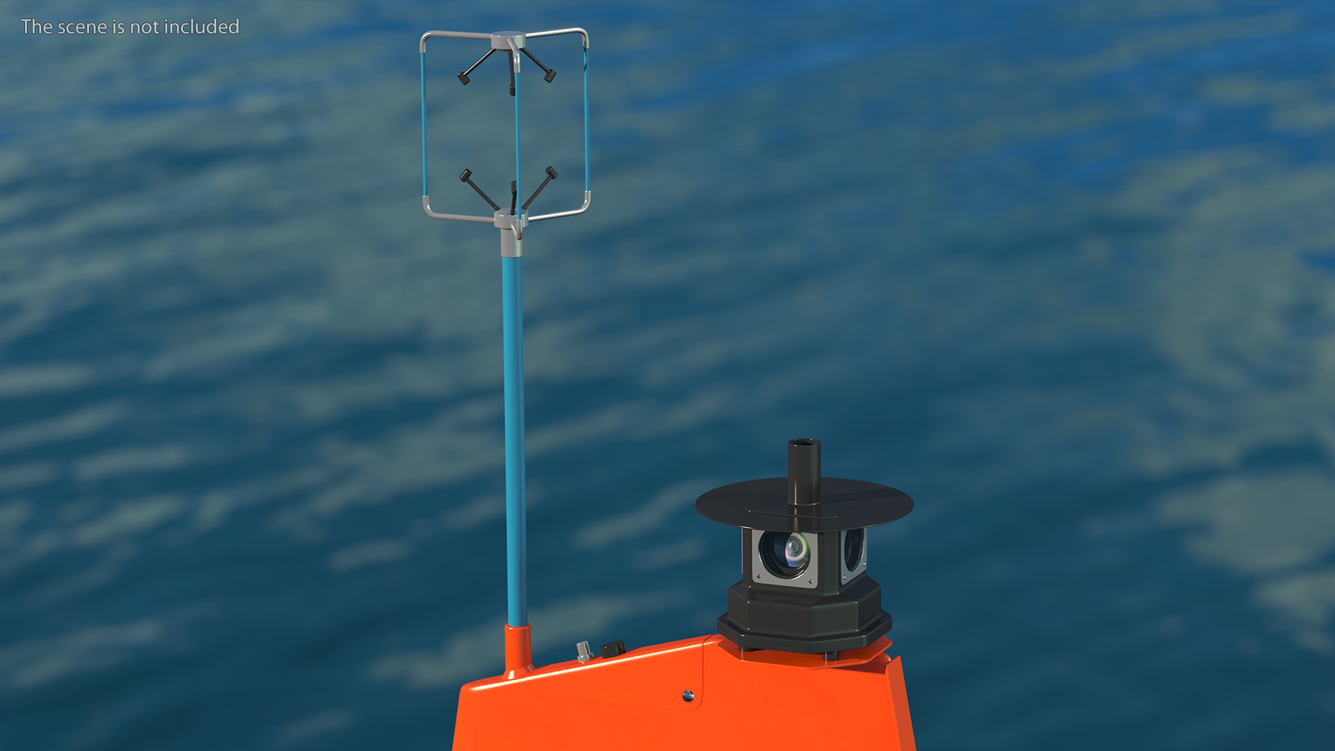 3D Saildrone Uncrewed Surface Vehicle Rigged
