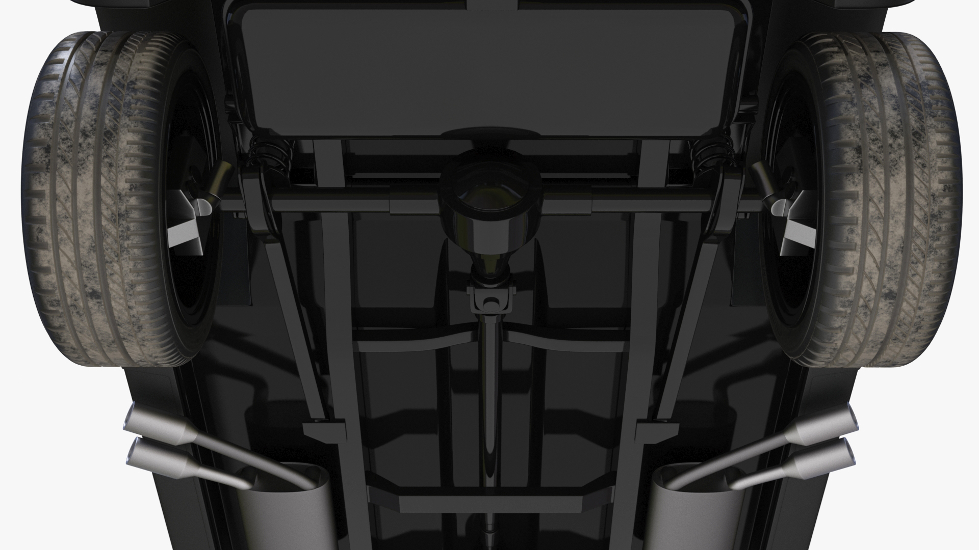 Modern Luxury SUV Black Matte 3D model