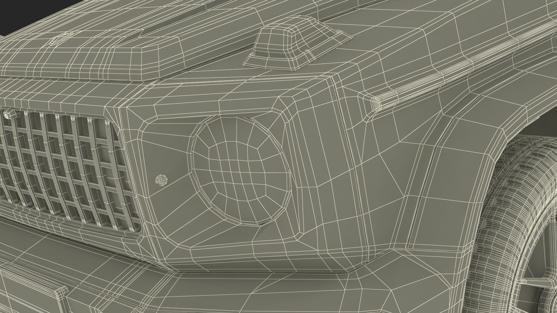 Modern Luxury SUV Black Matte 3D model