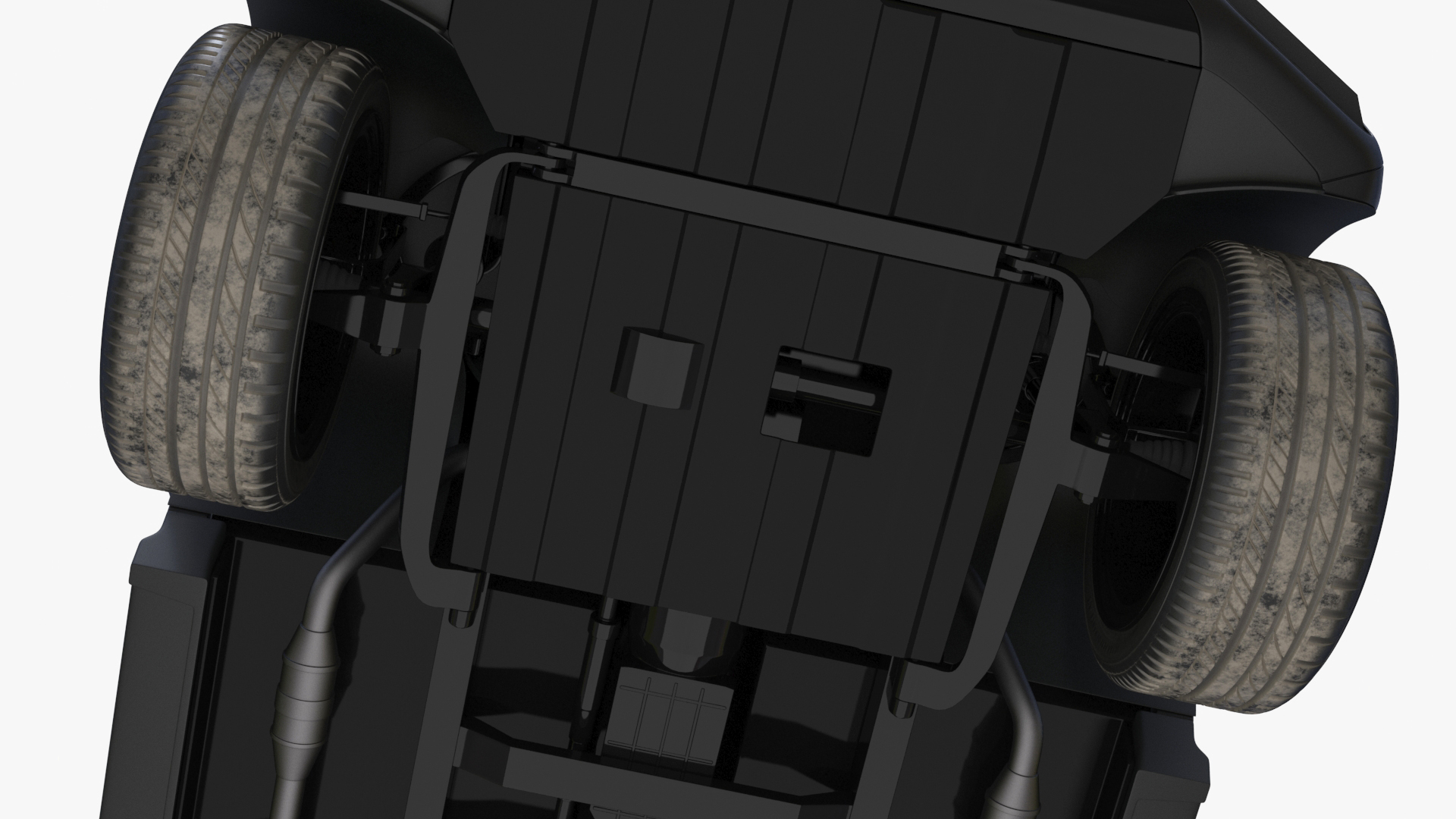 Modern Luxury SUV Black Matte 3D model