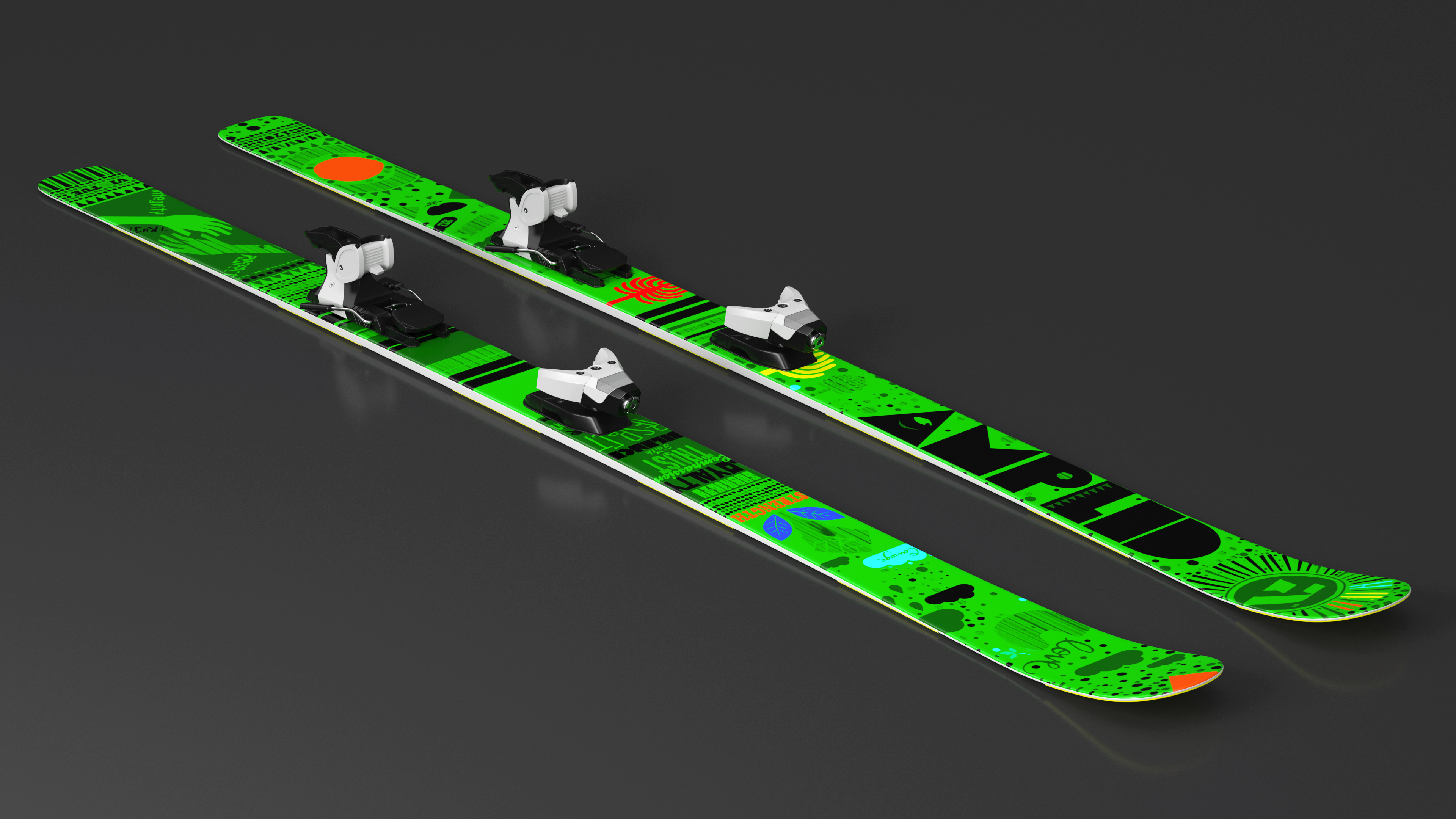 3D Snow Skis 5