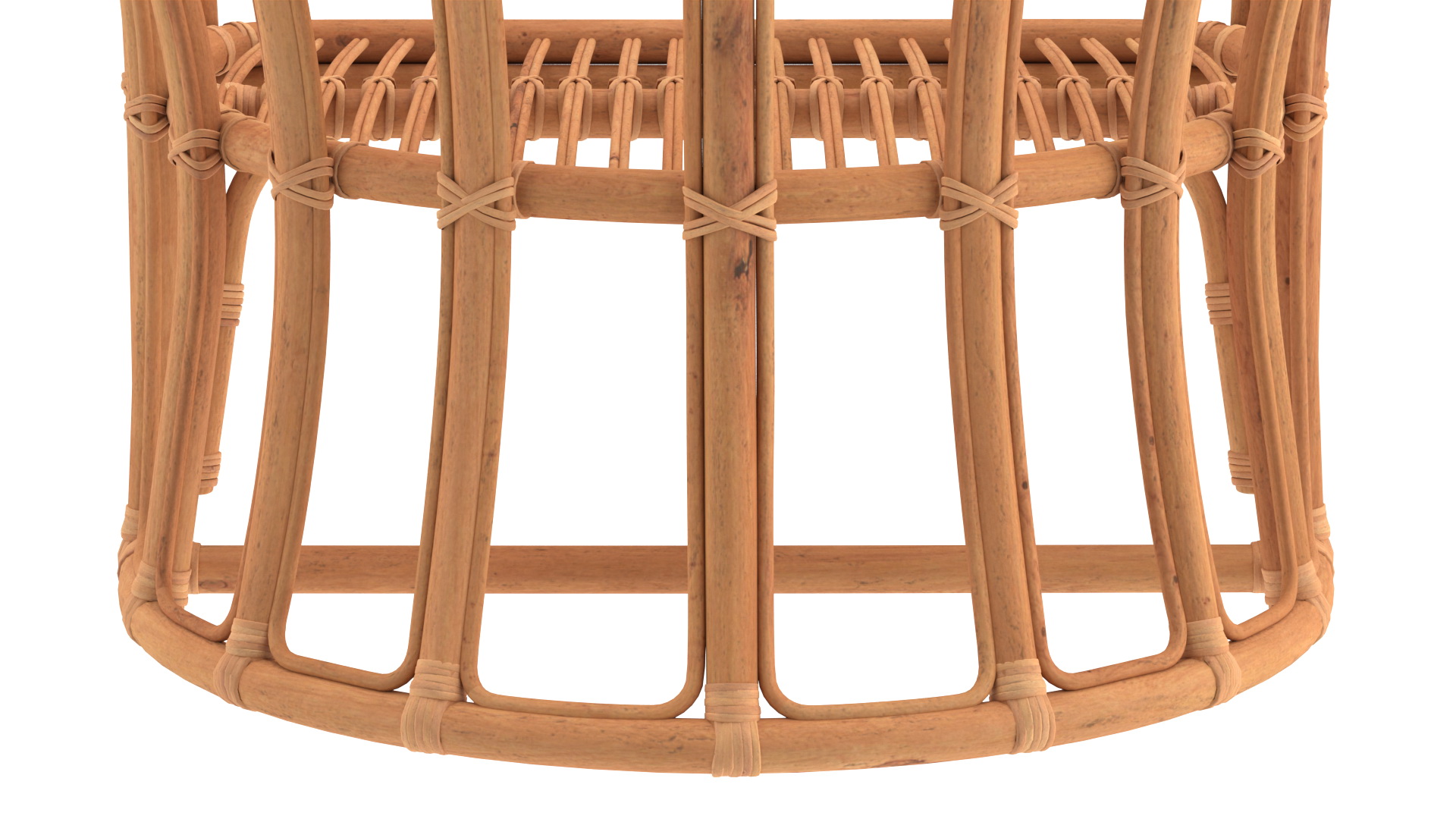 3D Vintage Rattan Furniture Set model