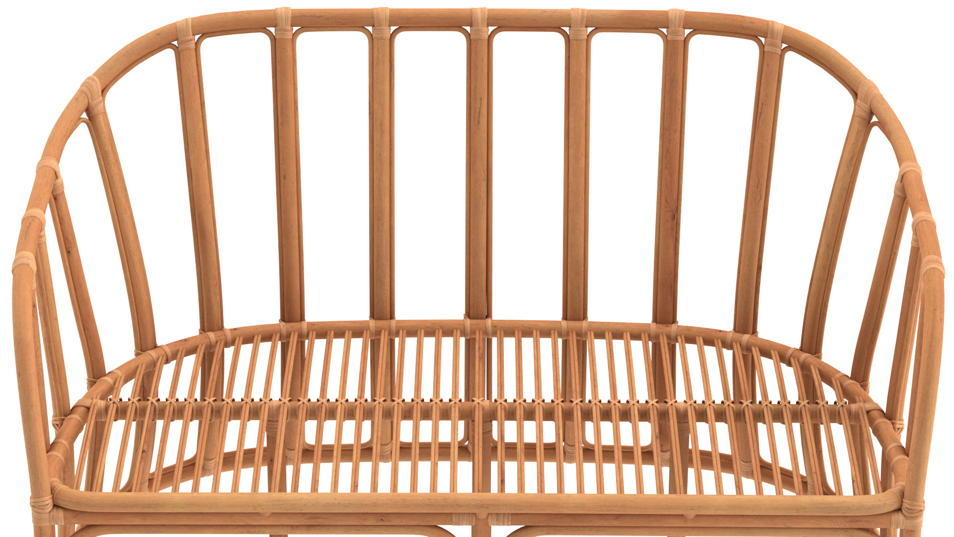 3D Vintage Rattan Furniture Set model