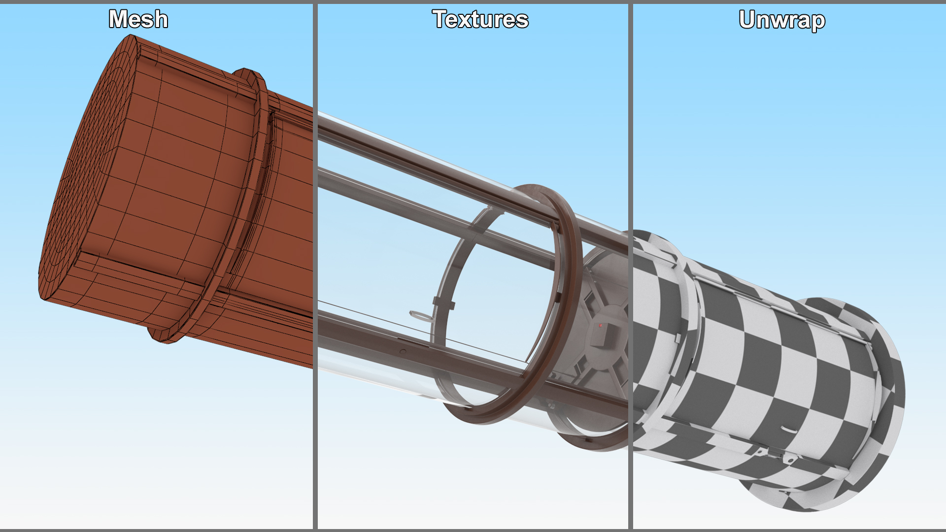 Vuelift Full Glass Lift Brown 3D model
