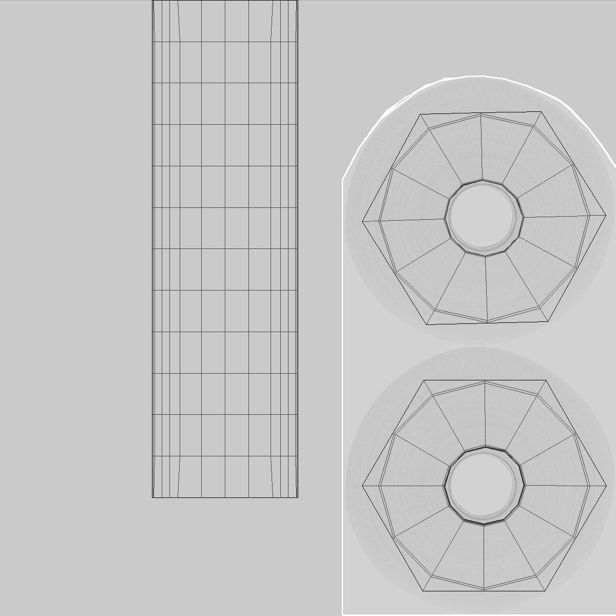 3D Classic Toilet Paper Holder with Paper model
