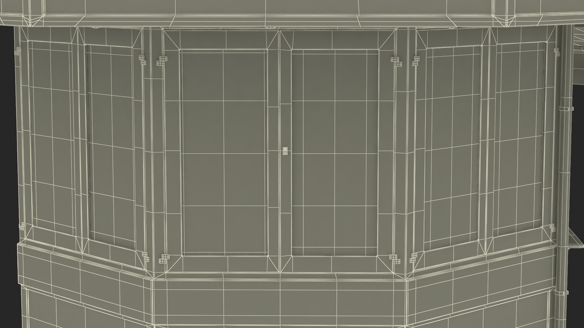 Rheinische Post Newspaper Kiosk Green 3D