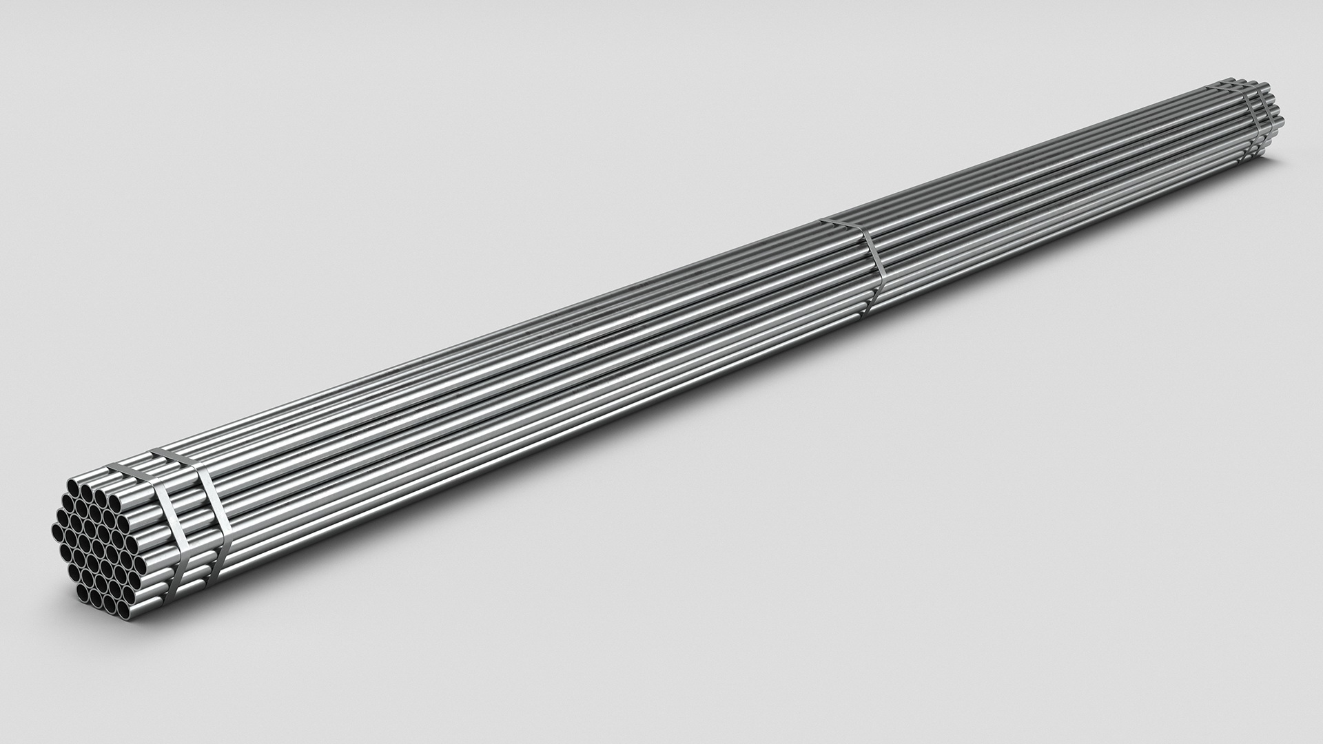 Steel Pipes Bundle 6 Meters 3D