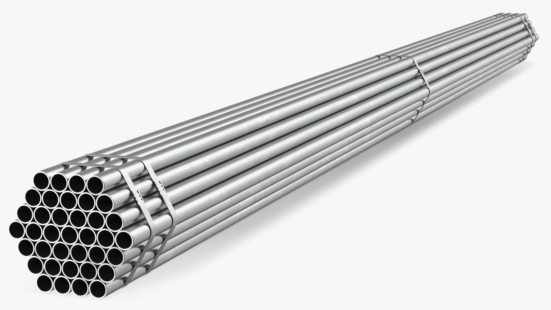 Steel Pipes Bundle 6 Meters 3D