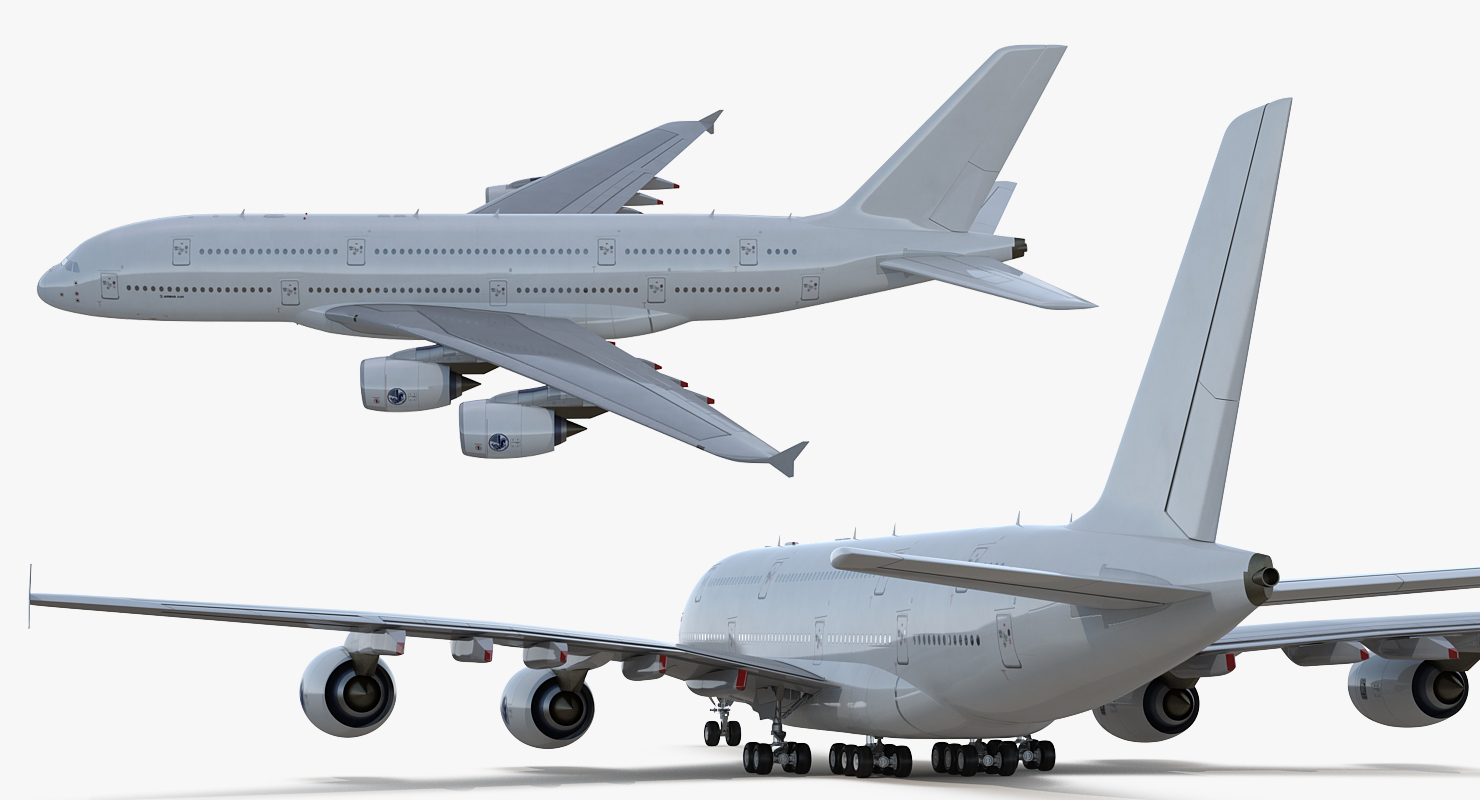 3D model Airbus A380 900 Generic Rigged