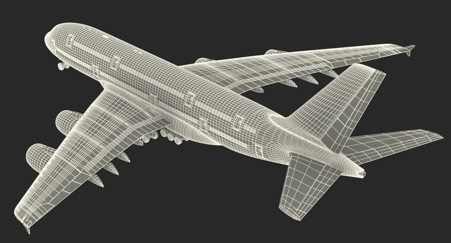 3D model Airbus A380 900 Generic Rigged
