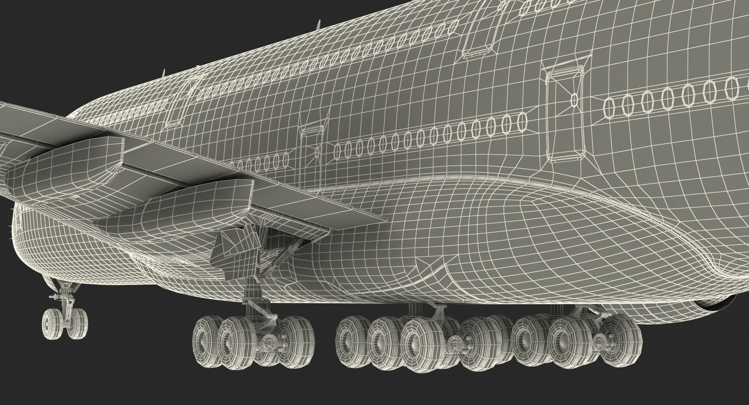 3D model Airbus A380 900 Generic Rigged