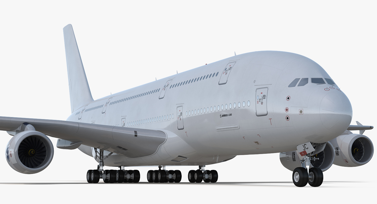 3D model Airbus A380 900 Generic Rigged