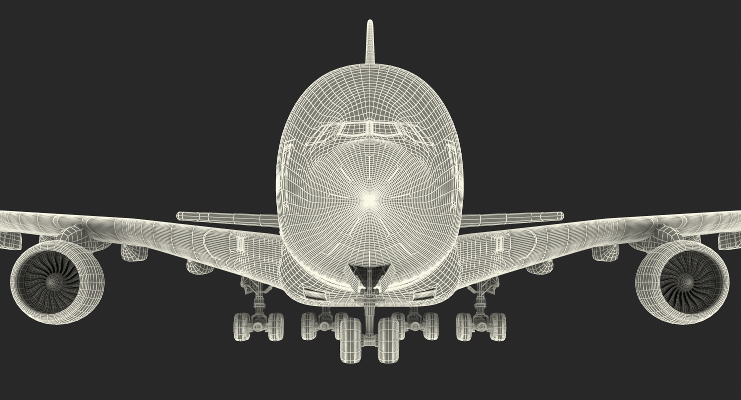 3D model Airbus A380 900 Generic Rigged