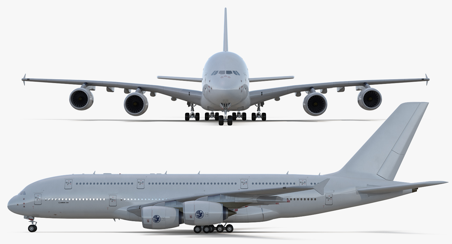 3D model Airbus A380 900 Generic Rigged