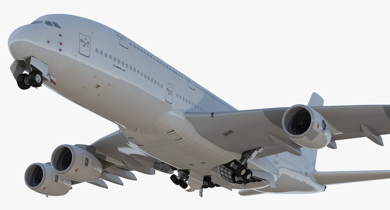 3D model Airbus A380 900 Generic Rigged