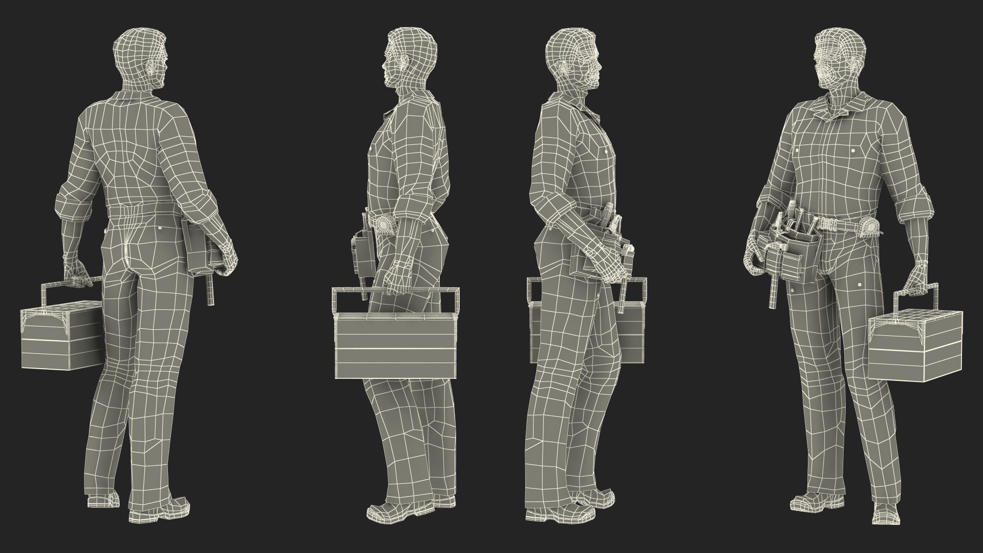 3D Locksmith Standing Pose model