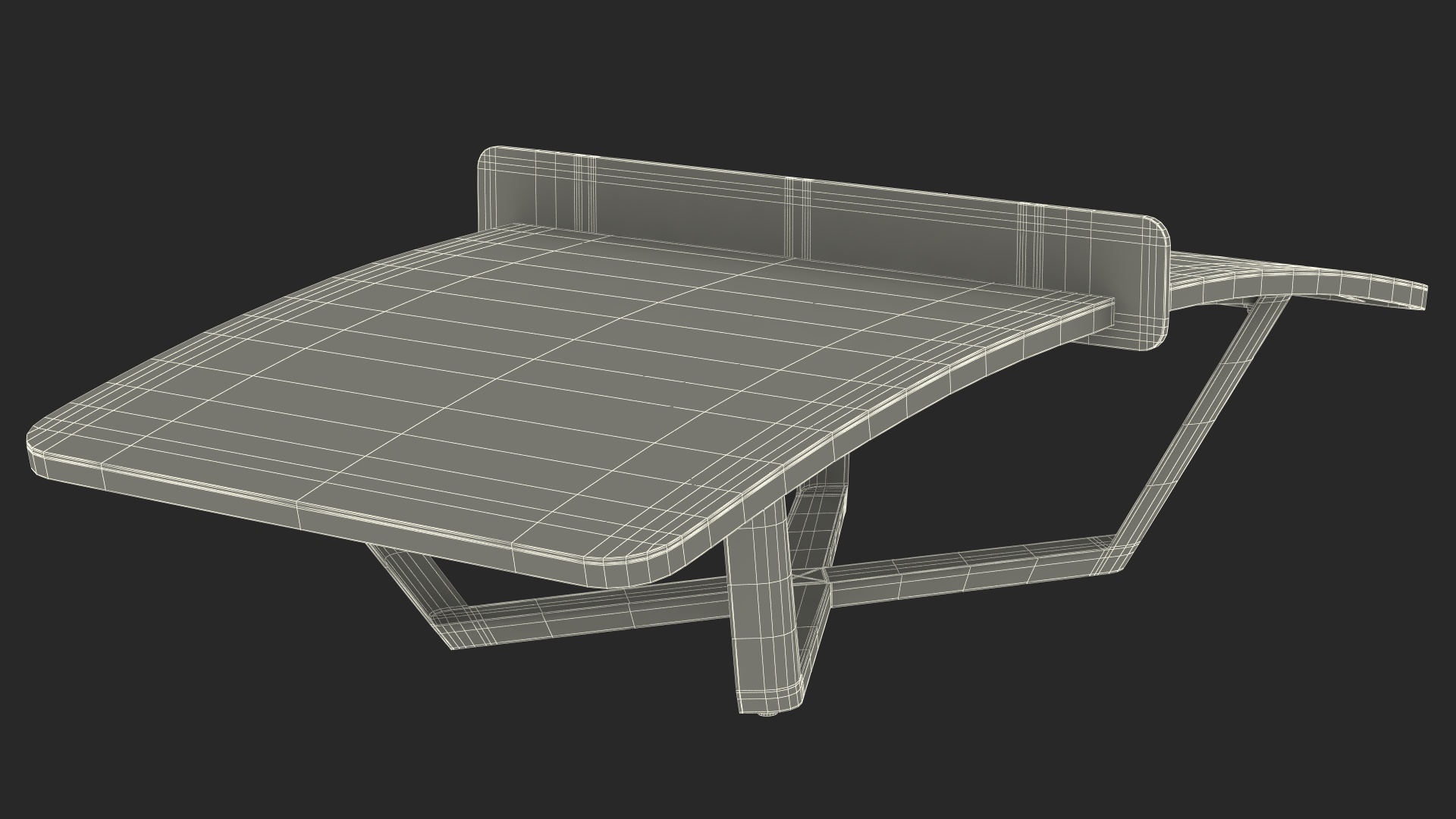 3D Teqball Table model