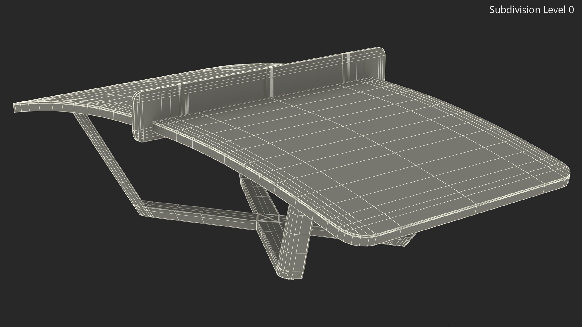 3D Teqball Table model